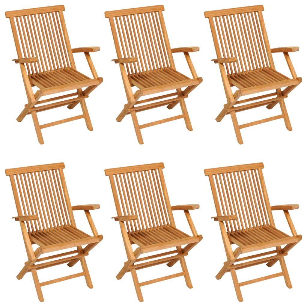vidaXL Set mobilier grădină, 7 piese, lemn masiv de tec vidaXL Set mobilier grădină, 7 piese, lemn masiv de tec