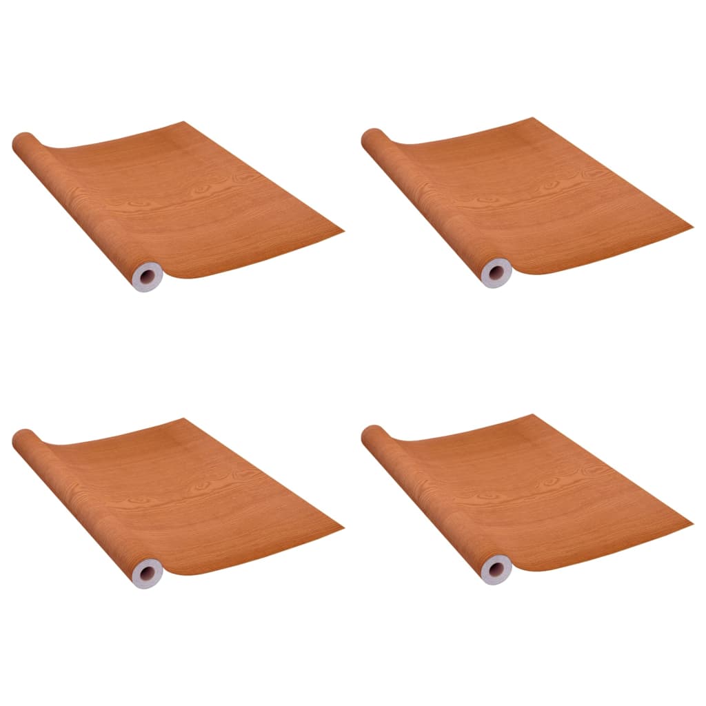 vidaXL Folii de ușă autoadezive, 4 buc. stejar deschis, 210x90 cm, PVC