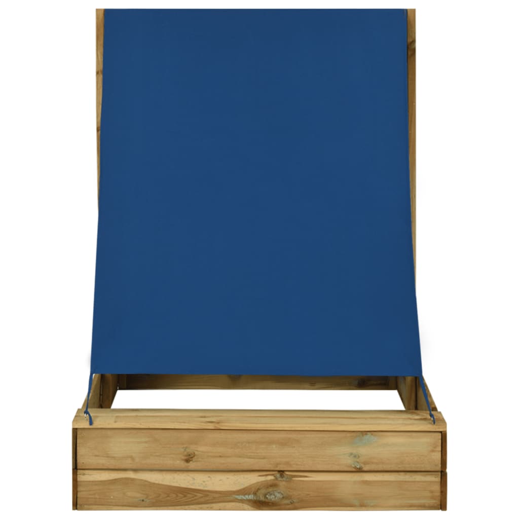 vidaXL Groapă de nisip cu acoperiș, 160x100x133 cm, lemn de pin tratat vidaXL Groapă de nisip cu acoperiș, 160x100x133 cm, lemn de pin tratat