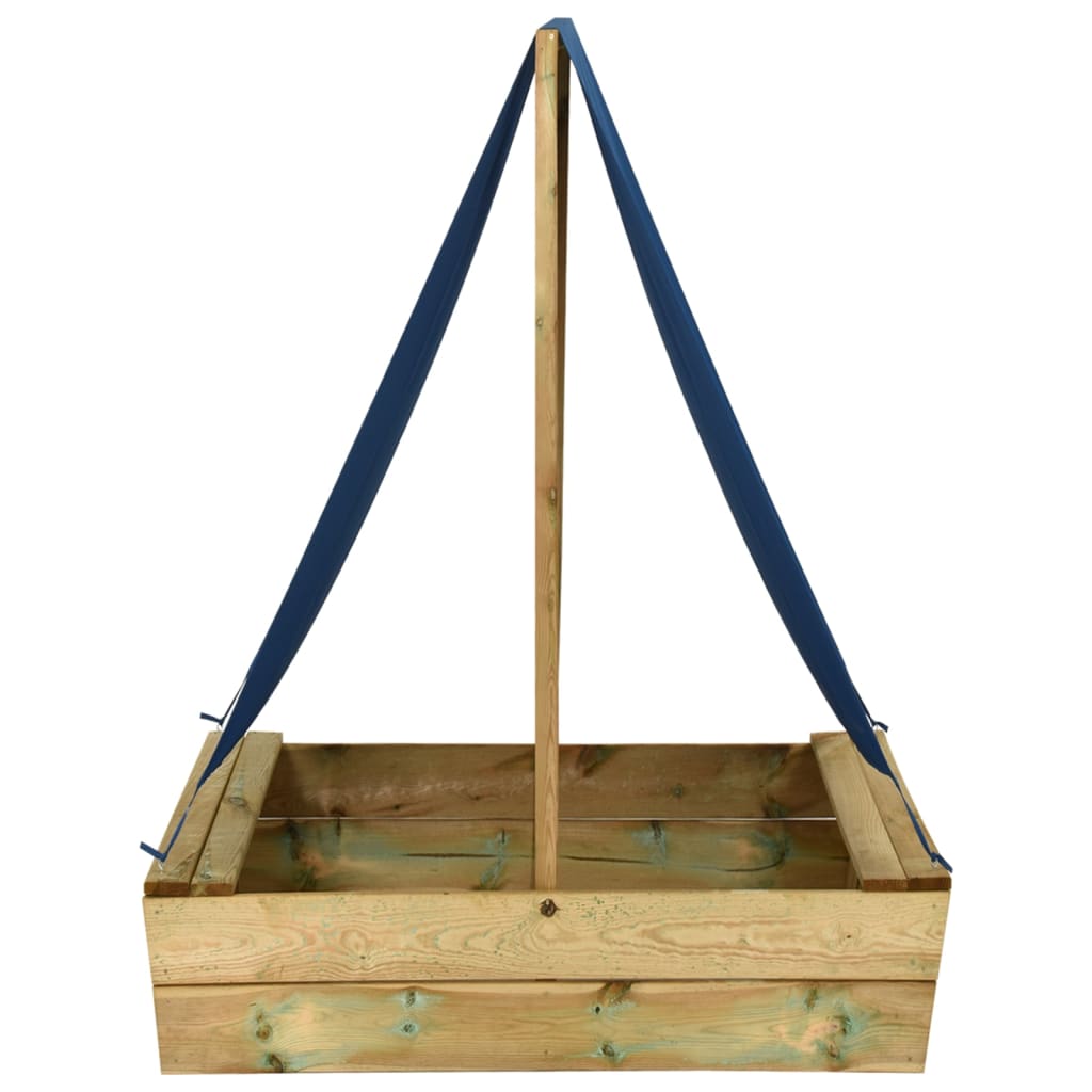 vidaXL Groapă de nisip cu acoperiș, 80x60x97,5 cm, lemn de pin tratat vidaXL Groapă de nisip cu acoperiș, 80x60x97,5 cm, lemn de pin tratat
