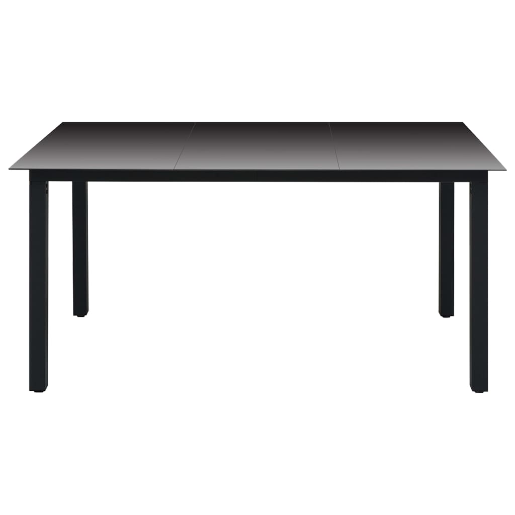vidaXL Set mobilier de grădină, 5 piese, negru vidaXL Set mobilier de grădină, 5 piese, negru