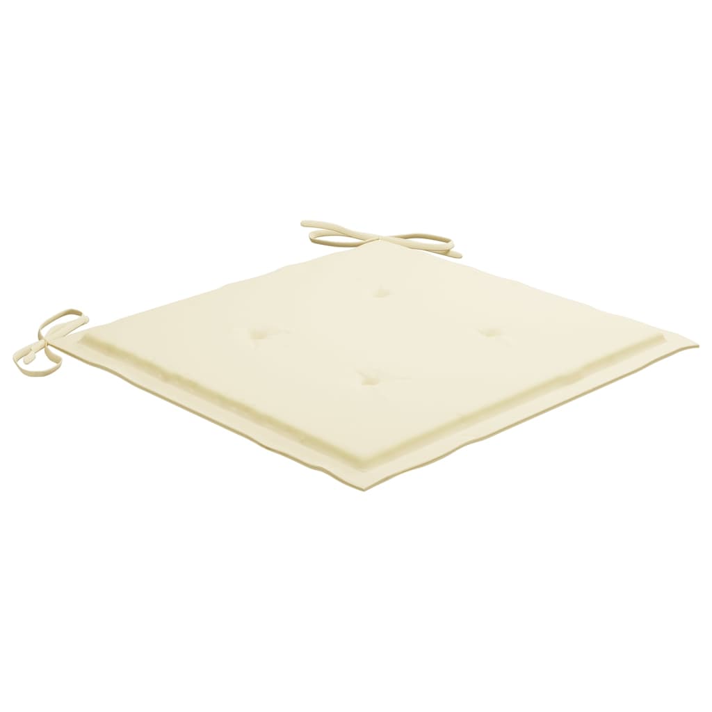 vidaXL Scaune de grădină cu masă de ceai și perne, lemn masiv acacia