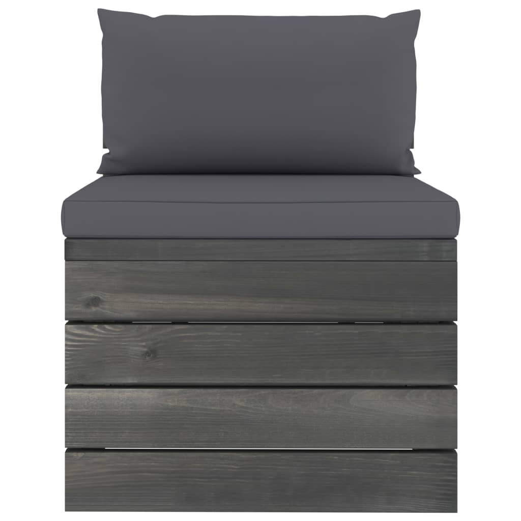 vidaXL Set mobilier grădină din paleți cu perne, 2 piese, lemn de pin vidaXL Set mobilier grădină din paleți cu perne, 2 piese, lemn de pin