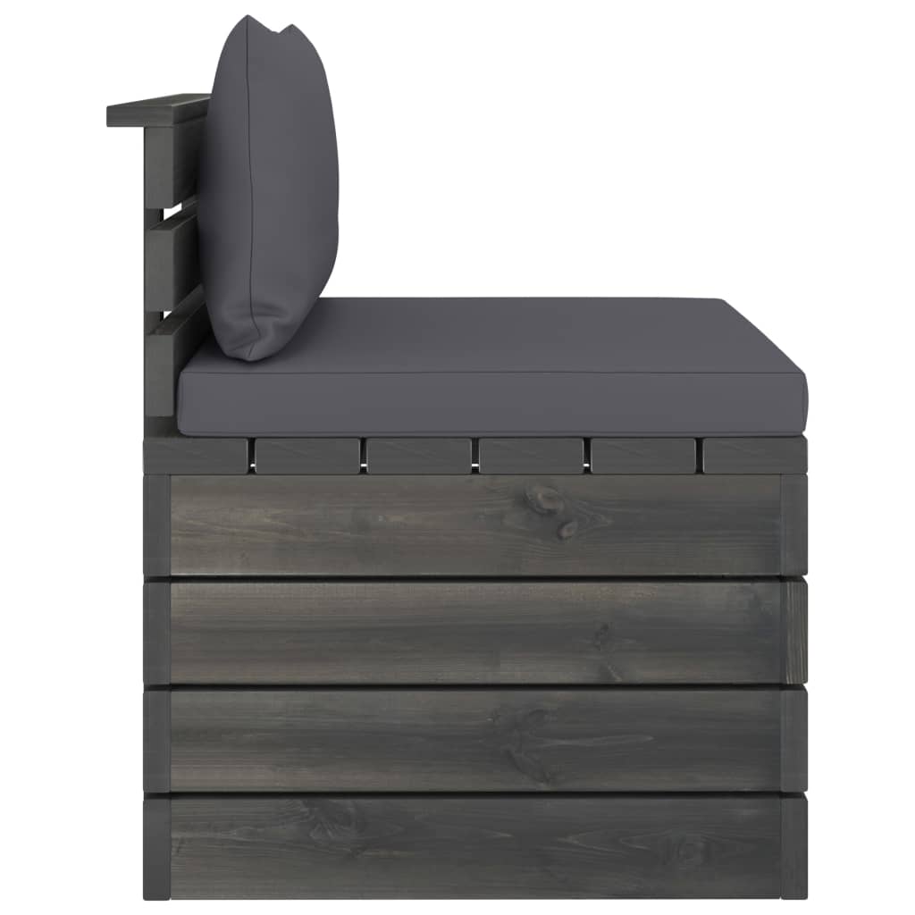 vidaXL Set mobilier grădină din paleți cu perne, 2 piese, lemn de pin vidaXL Set mobilier grădină din paleți cu perne, 2 piese, lemn de pin
