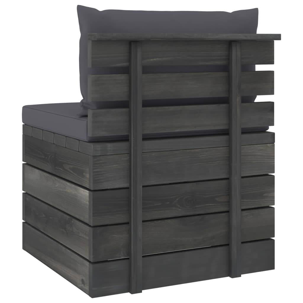 vidaXL Set mobilier grădină din paleți cu perne, 2 piese, lemn de pin vidaXL Set mobilier grădină din paleți cu perne, 2 piese, lemn de pin