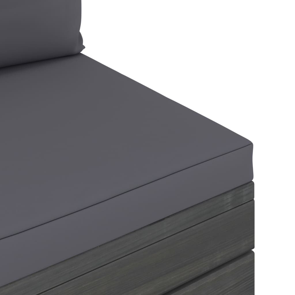 vidaXL Set mobilier grădină din paleți cu perne, 2 piese, lemn de pin vidaXL Set mobilier grădină din paleți cu perne, 2 piese, lemn de pin