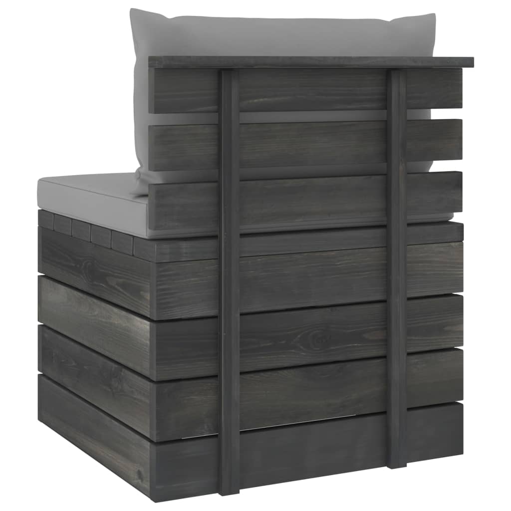 vidaXL Set mobilier grădină din paleți, 2 piese, cu perne, lemn de pin vidaXL Set mobilier grădină din paleți, 2 piese, cu perne, lemn de pin