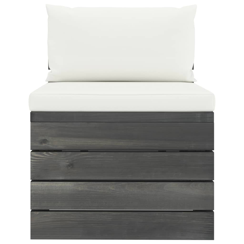 vidaXL Set mobilier grădină din paleți, 2 piese, cu perne, lemn de pin vidaXL Set mobilier grădină din paleți, 2 piese, cu perne, lemn de pin