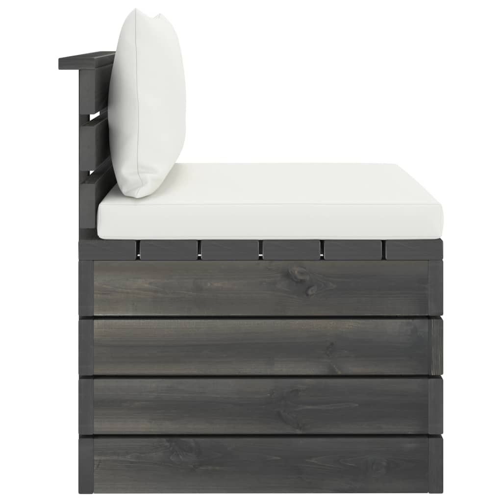 vidaXL Set mobilier grădină din paleți, 2 piese, cu perne, lemn de pin vidaXL Set mobilier grădină din paleți, 2 piese, cu perne, lemn de pin