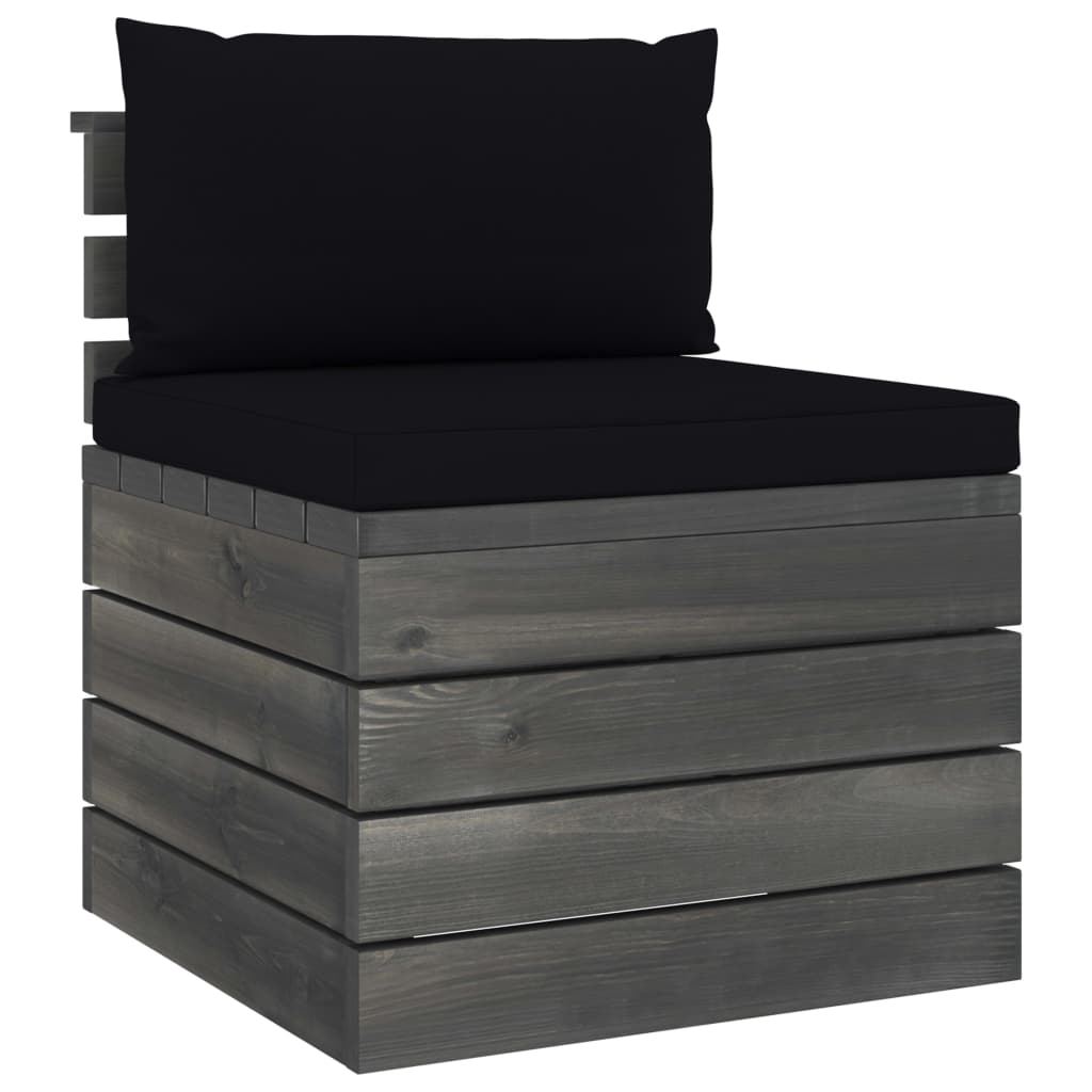 vidaXL Set mobilier grădină din paleți, 2 piese, cu perne, lemn de pin vidaXL Set mobilier grădină din paleți, 2 piese, cu perne, lemn de pin