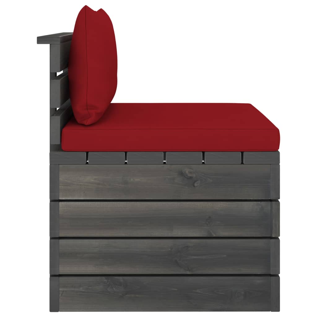 vidaXL Set mobilier grădină din paleți, 2 piese, cu perne, lemn de pin vidaXL Set mobilier grădină din paleți, 2 piese, cu perne, lemn de pin