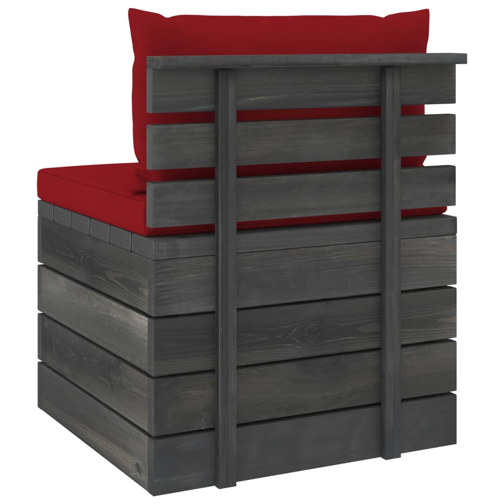 vidaXL Set mobilier grădină din paleți, 2 piese, cu perne, lemn de pin vidaXL Set mobilier grădină din paleți, 2 piese, cu perne, lemn de pin