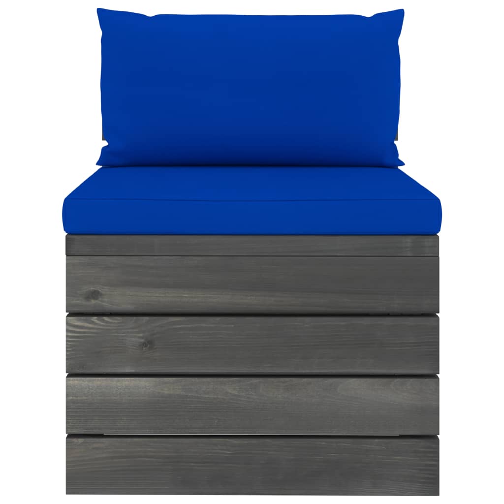 vidaXL Set mobilier grădină din paleți, 2 piese, cu perne, lemn de pin