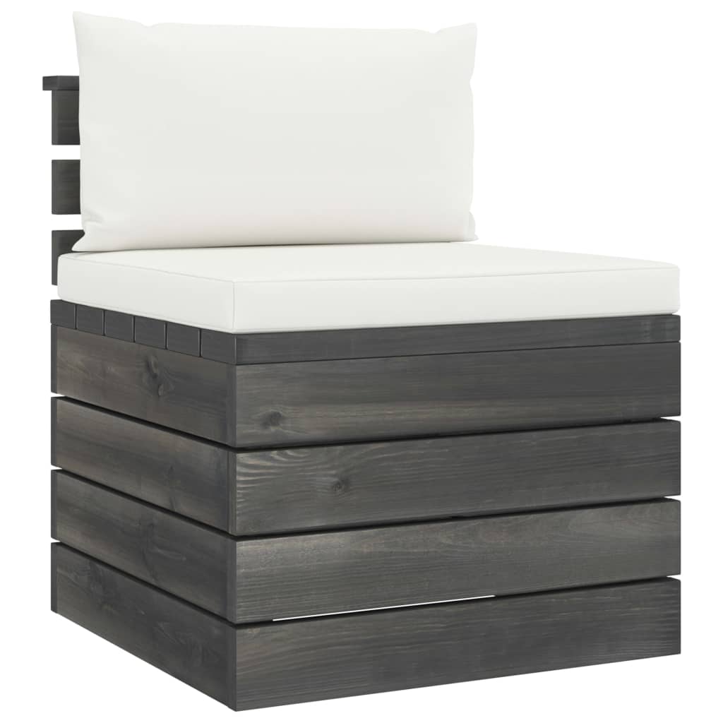 vidaXL Set mobilier grădină din paleți, 2 piese, cu perne, lemn de pin vidaXL Set mobilier grădină din paleți, 2 piese, cu perne, lemn de pin