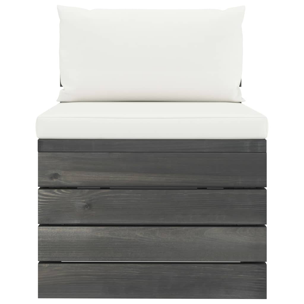 vidaXL Set mobilier grădină din paleți, 2 piese, cu perne, lemn de pin vidaXL Set mobilier grădină din paleți, 2 piese, cu perne, lemn de pin
