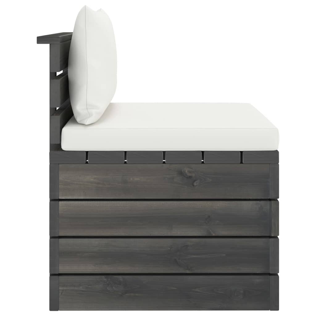 vidaXL Set mobilier grădină din paleți, 2 piese, cu perne, lemn de pin vidaXL Set mobilier grădină din paleți, 2 piese, cu perne, lemn de pin