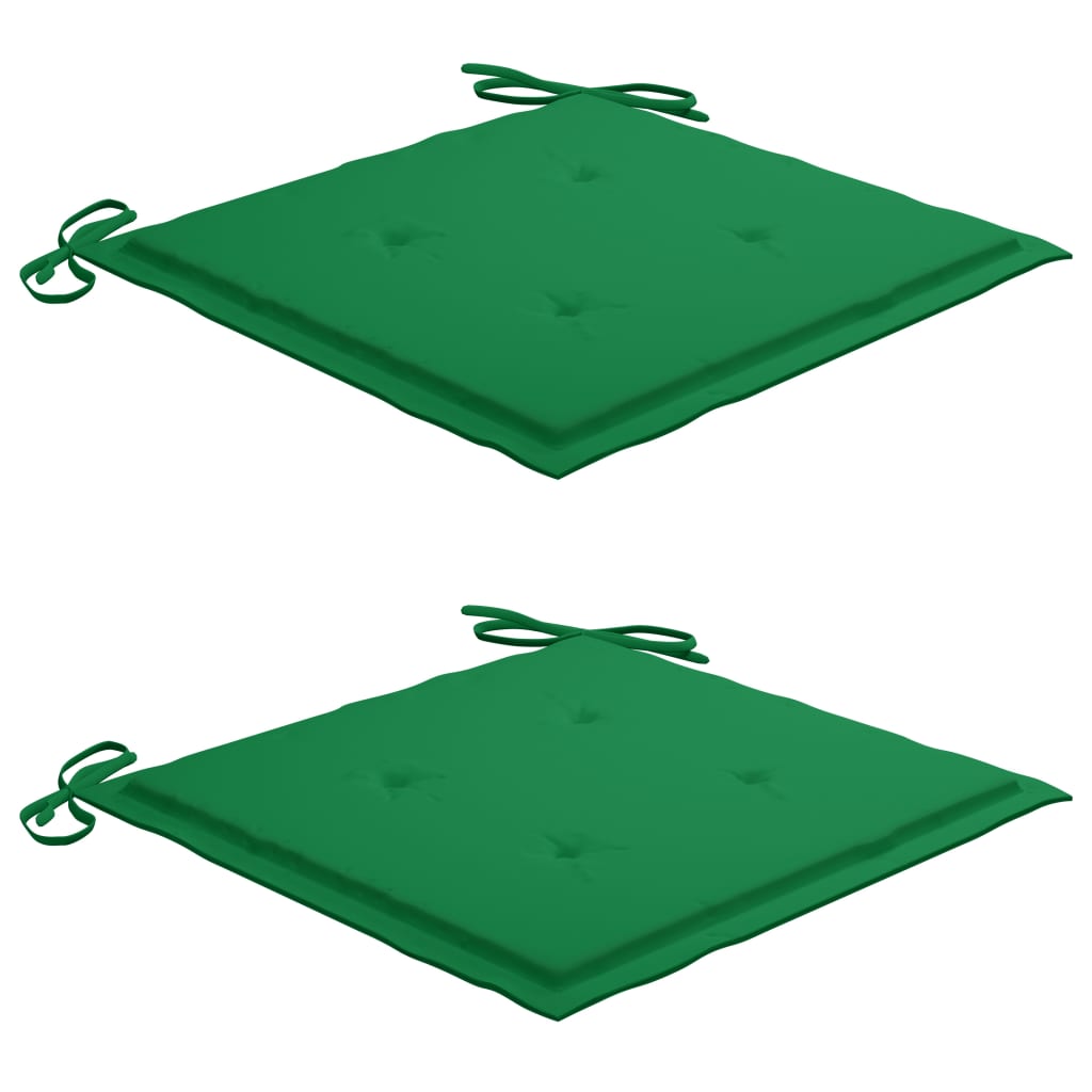 vidaXL Scaun balansoar cu pernă verde, lemn masiv de tec vidaXL Scaun balansoar cu pernă verde, lemn masiv de tec