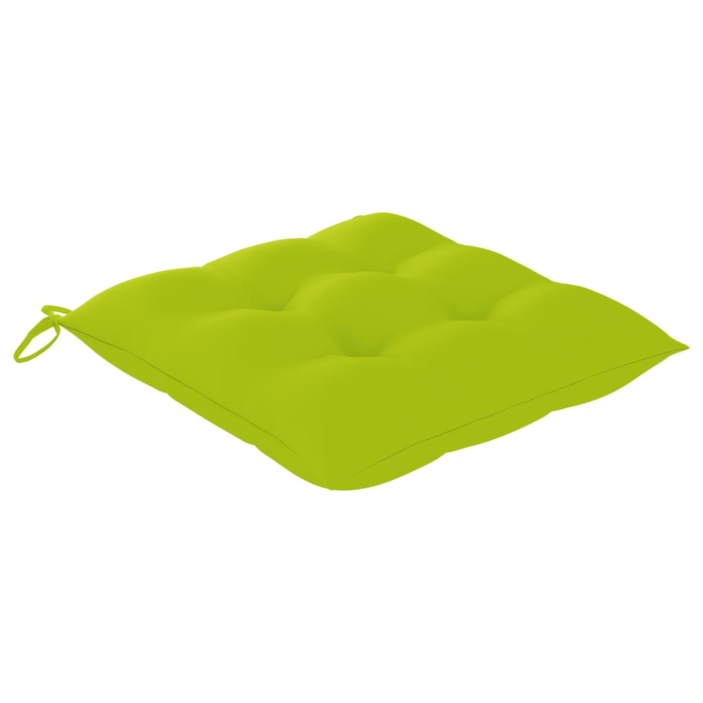vidaXL Scaun balansoar cu pernă verde aprins, lemn masiv de tec vidaXL Scaun balansoar cu pernă verde aprins, lemn masiv de tec