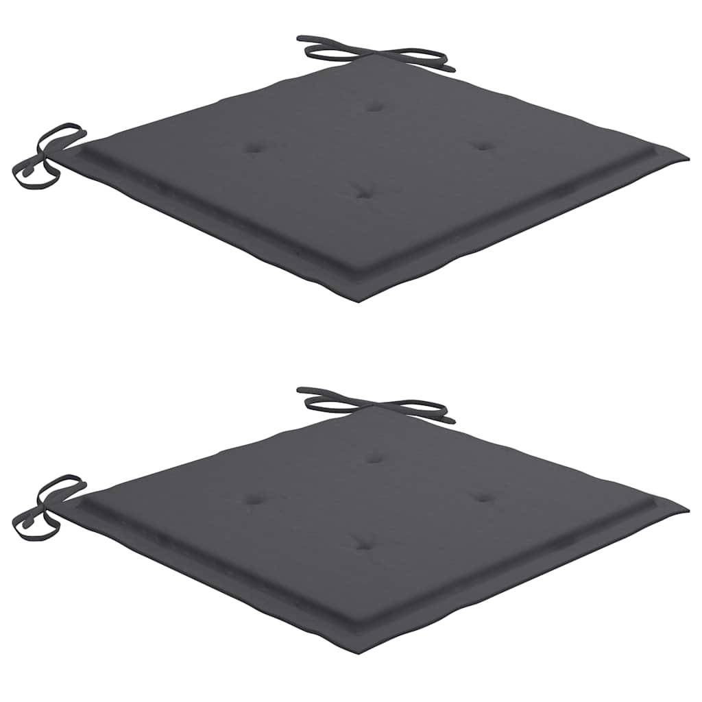 vidaXL Set mobilier exterior pliabil cu perne, 3 piese, lemn masiv tec