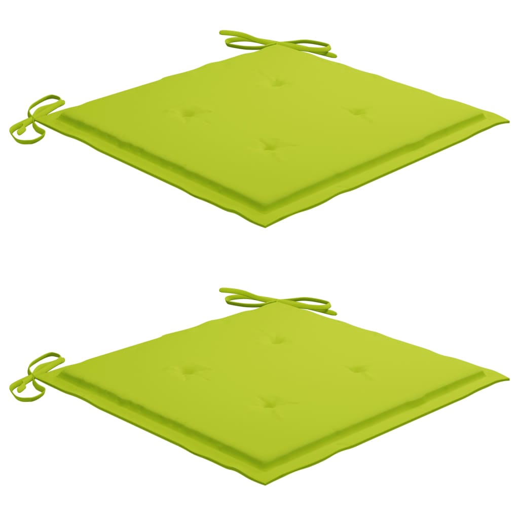 vidaXL Set mobilier exterior pliabil cu perne, 3 piese, lemn masiv tec