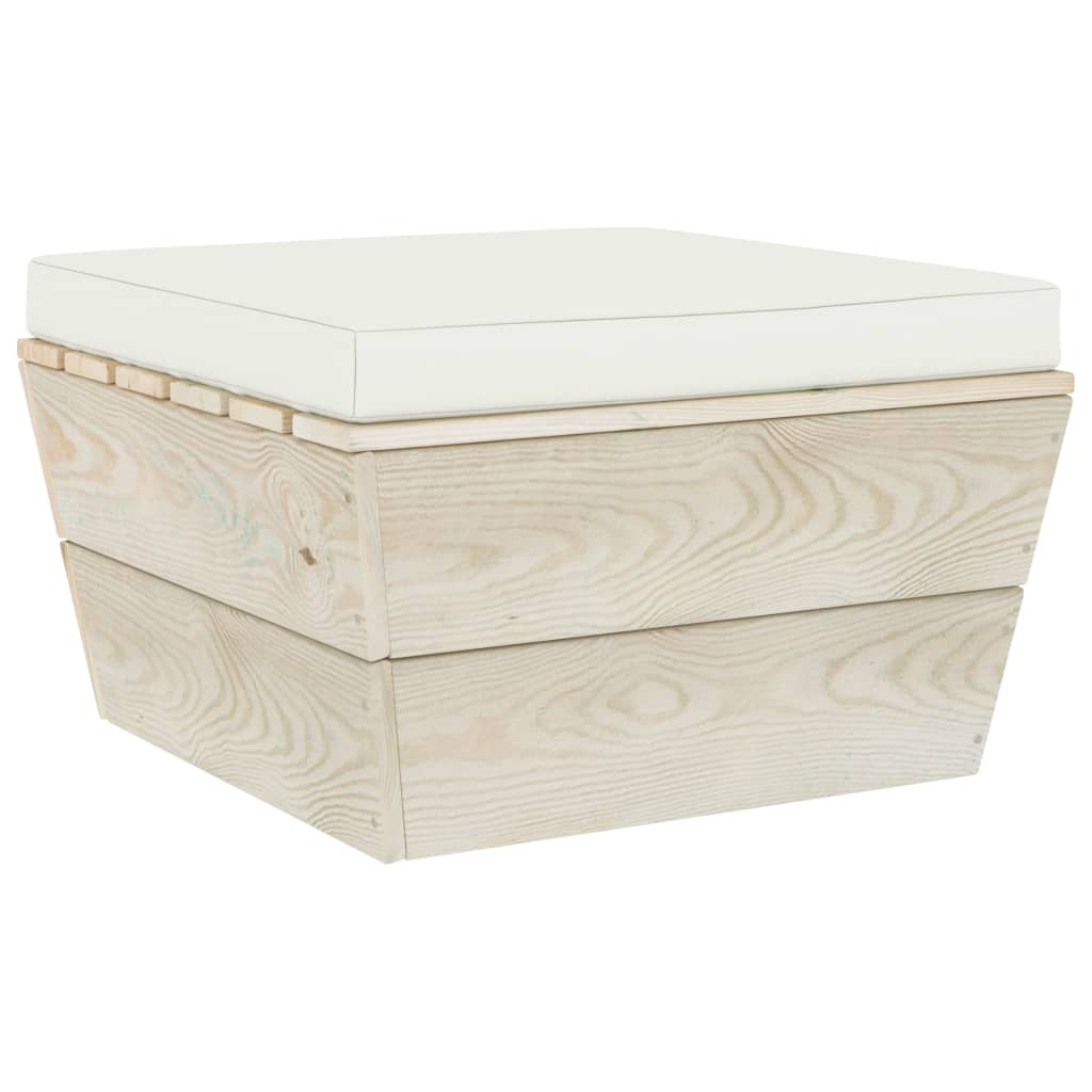 vidaXL Set mobilier grădină din paleți, cu perne, 3 piese, lemn molid vidaXL Set mobilier grădină din paleți, cu perne, 3 piese, lemn molid