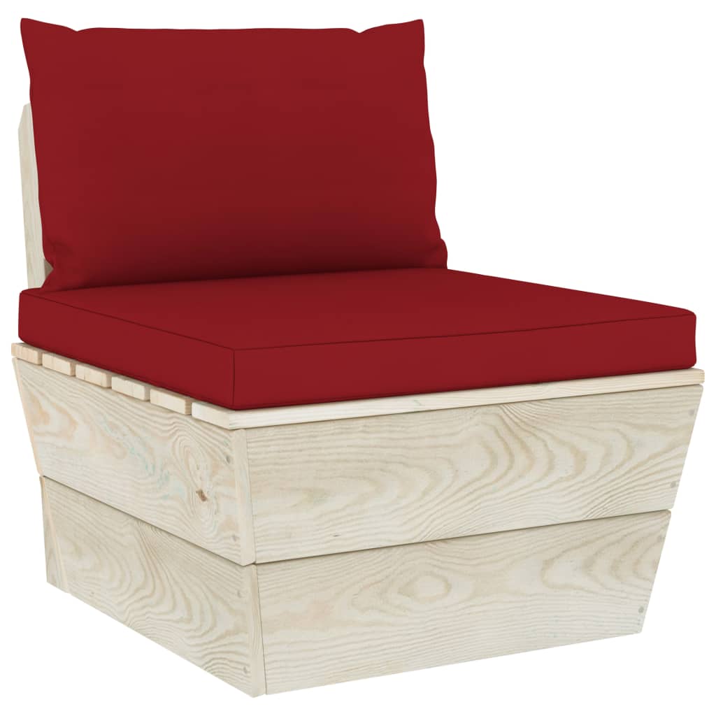 vidaXL Set mobilier grădină din paleți, 6 piese, cu perne, lemn molid vidaXL Set mobilier grădină din paleți, 6 piese, cu perne, lemn molid