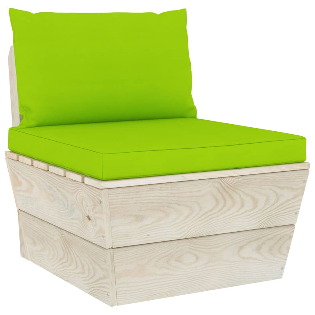 vidaXL Set mobilier grădină din paleți, 6 piese, cu perne, lemn molid vidaXL Set mobilier grădină din paleți, 6 piese, cu perne, lemn molid