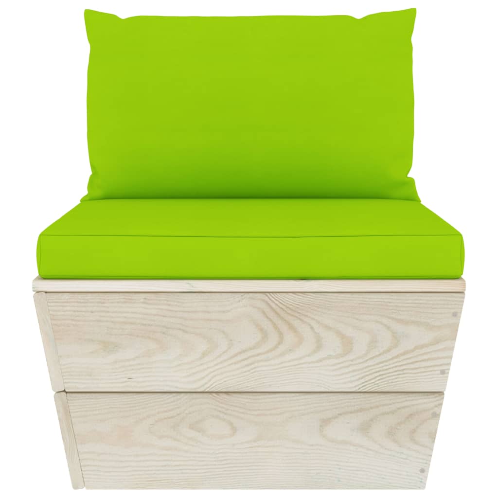 vidaXL Set mobilier grădină din paleți, 6 piese, cu perne, lemn molid vidaXL Set mobilier grădină din paleți, 6 piese, cu perne, lemn molid