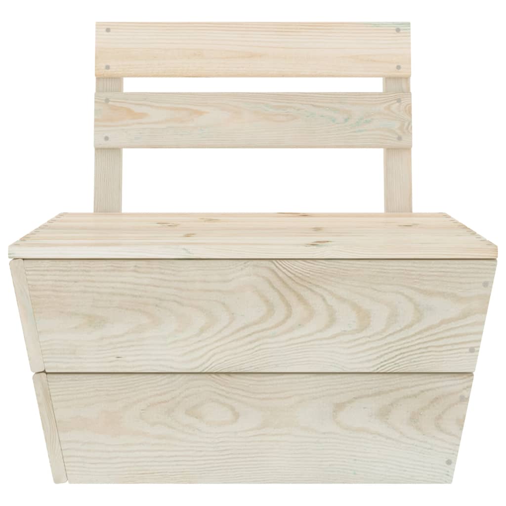 vidaXL Set mobilier grădină din paleți, 3 piese, lemn de molid tratat vidaXL Set mobilier grădină din paleți, 3 piese, lemn de molid tratat