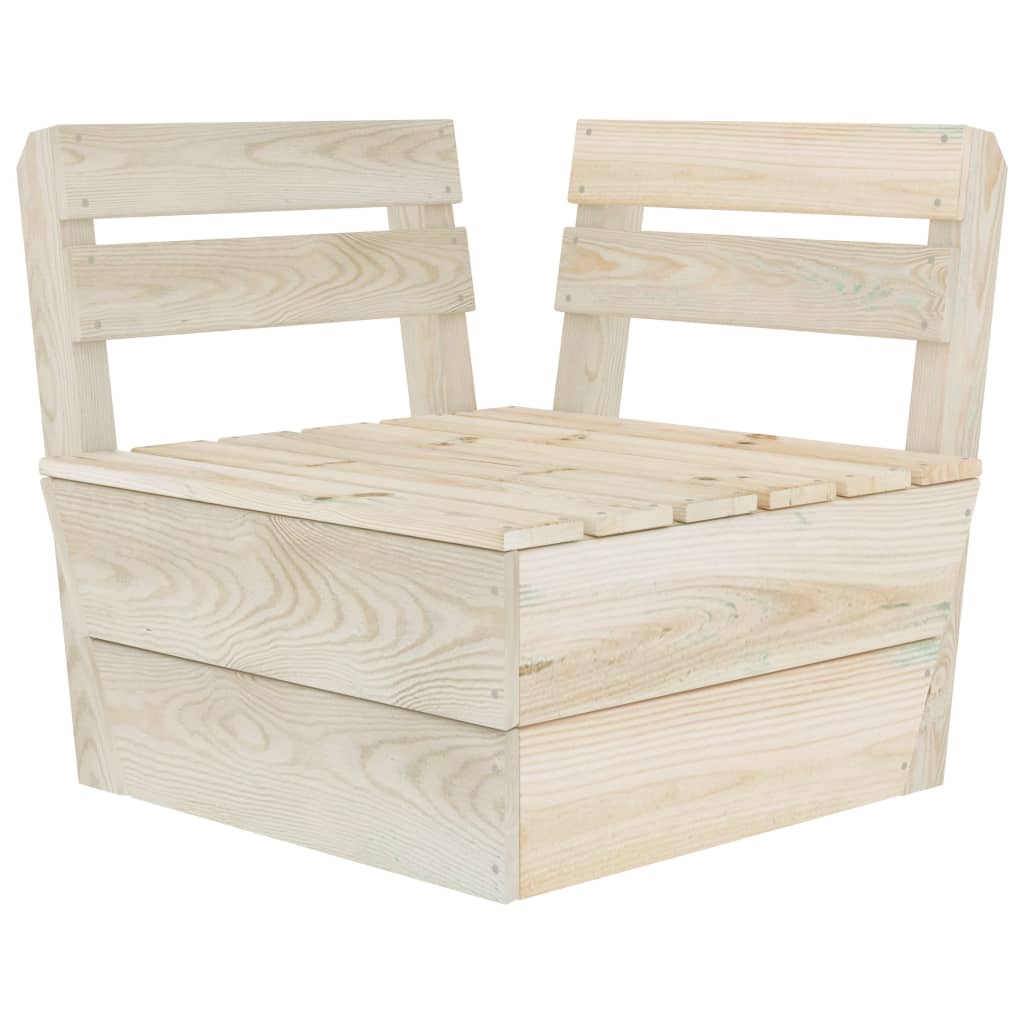 vidaXL Set mobilier de grădină paleți, 5 piese, lemn de molid tratat vidaXL Set mobilier de grădină paleți, 5 piese, lemn de molid tratat