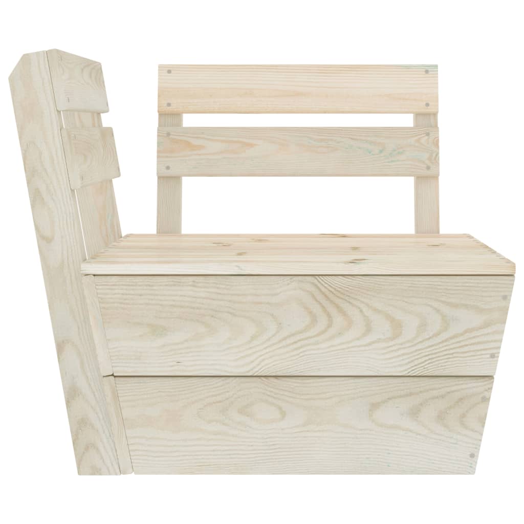 vidaXL Set mobilier palet pentru grădină 6 piese lemn de molid tratat vidaXL Set mobilier palet pentru grădină 6 piese lemn de molid tratat