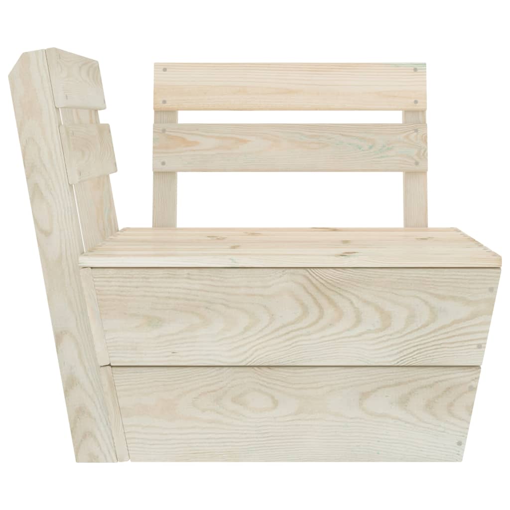vidaXL Set mobilier grădină paleți, 10 piese, lemn de molid tratat vidaXL Set mobilier grădină paleți, 10 piese, lemn de molid tratat