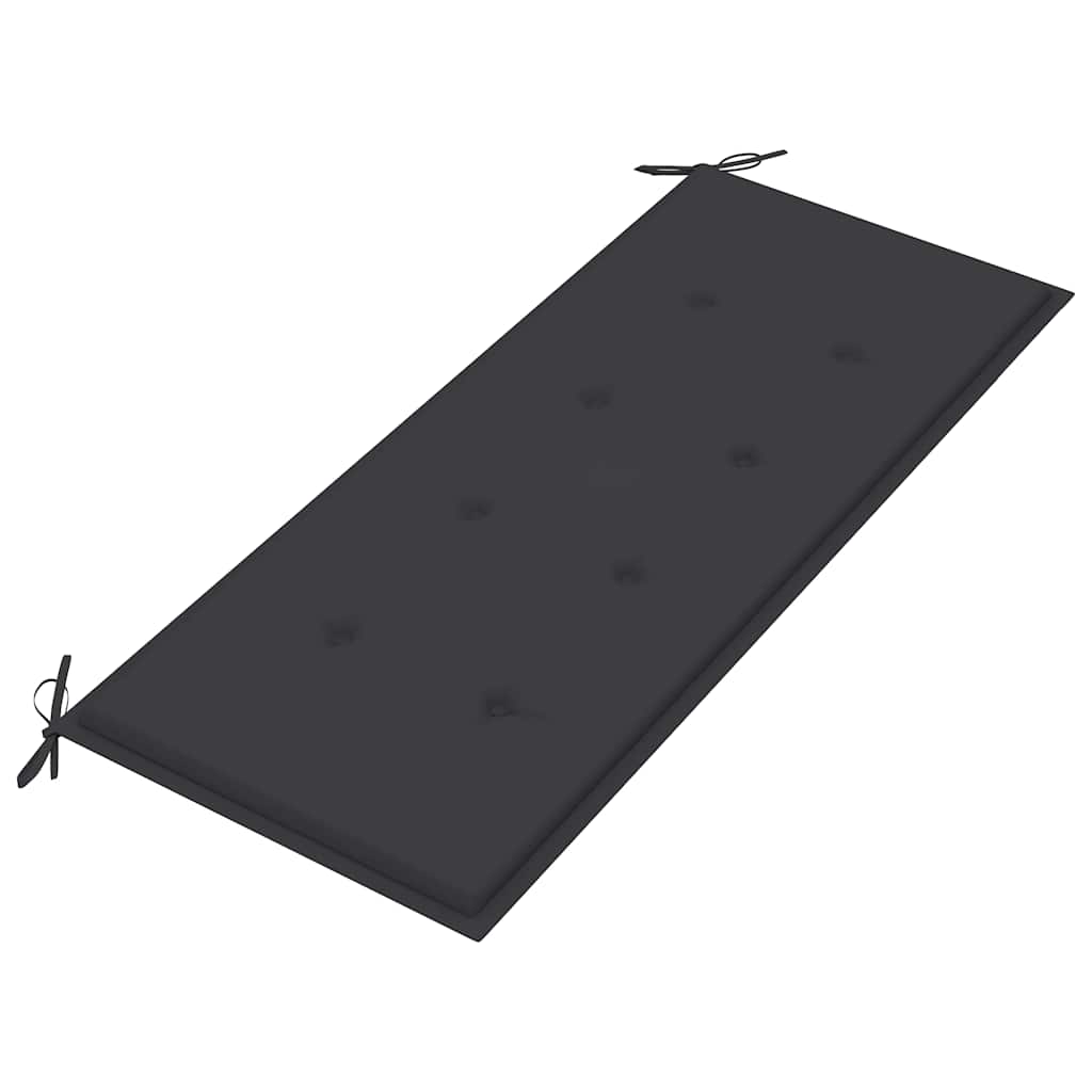 vidaXL Bancă de grădină pliabilă cu pernă, 118 cm, bambus