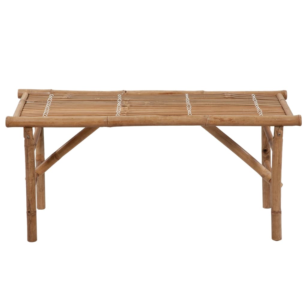 vidaXL Bancă de grădină pliabilă cu pernă, 118 cm, bambus