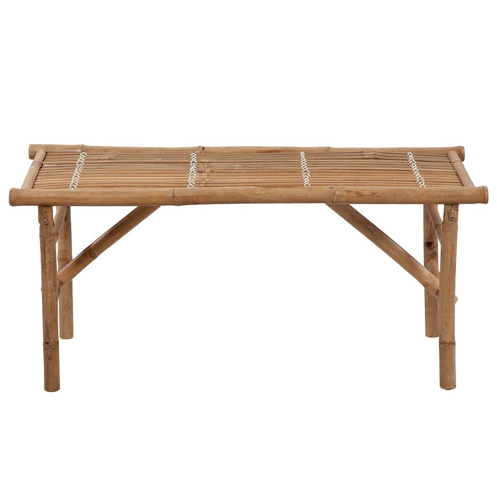 vidaXL Bancă de grădină pliabilă cu pernă, 118 cm, bambus