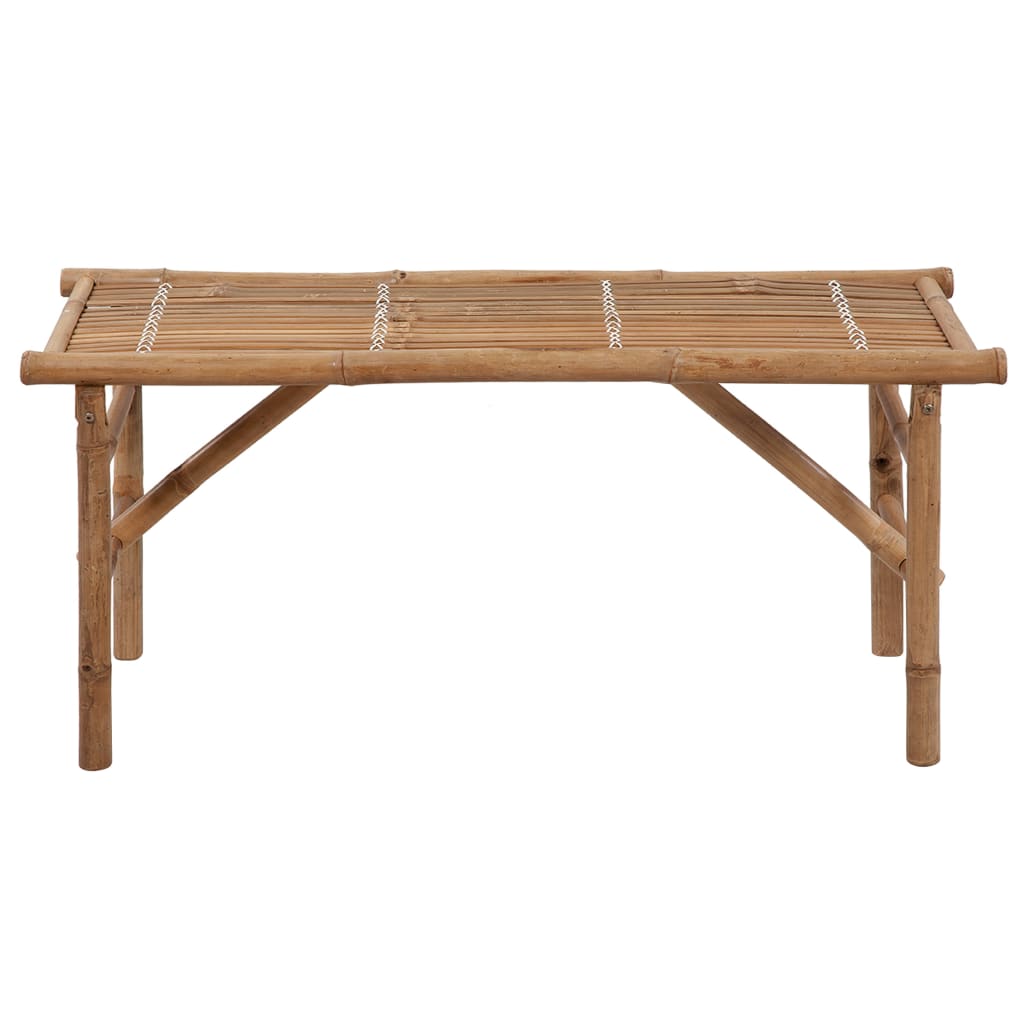 vidaXL Bancă de grădină pliabilă cu pernă, 118 cm, bambus