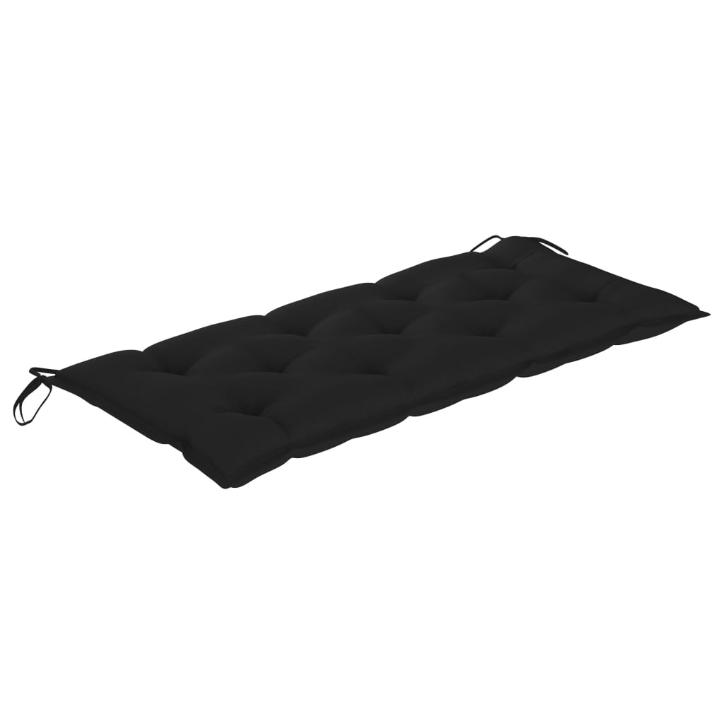 vidaXL Bancă de grădină pliabilă cu pernă, 118 cm, bambus
