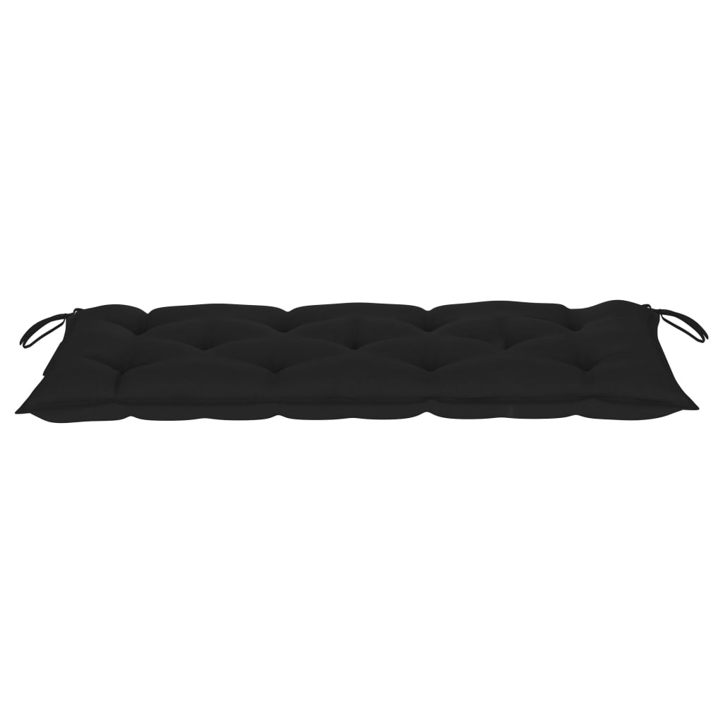 vidaXL Bancă de grădină pliabilă cu pernă, 118 cm, bambus