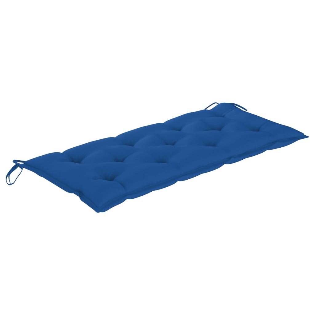 vidaXL Bancă de grădină pliabilă cu pernă, 118 cm, bambus