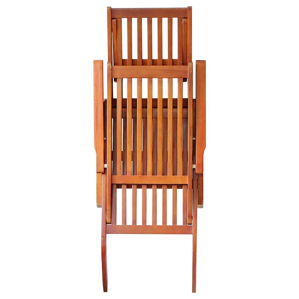vidaXL Șezlong exterior, suport picioare și pernă, lemn masiv acacia vidaXL Șezlong exterior, suport picioare și pernă, lemn masiv acacia