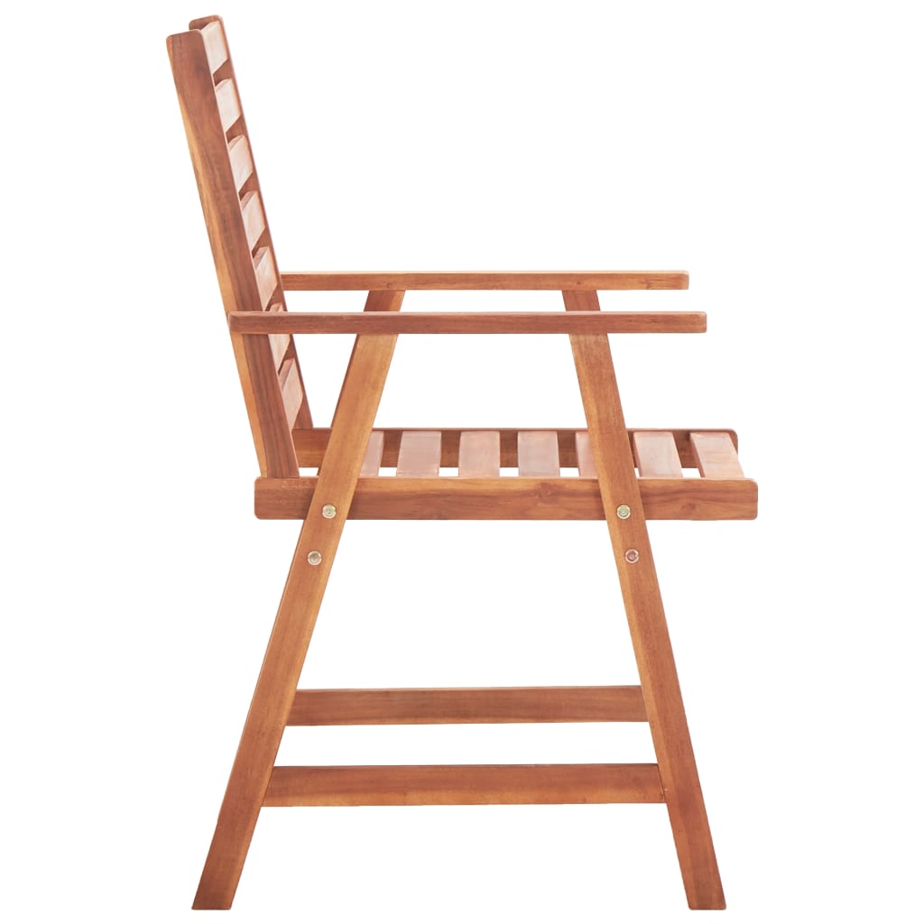 vidaXL Scaune de exterior cu perne, 3 buc., lemn masiv acacia vidaXL Scaune de exterior cu perne, 3 buc., lemn masiv acacia