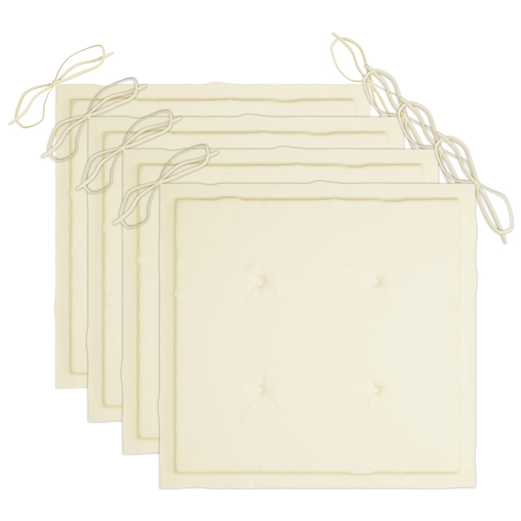 vidaXL Scaune de exterior cu perne, 3 buc., lemn masiv acacia vidaXL Scaune de exterior cu perne, 3 buc., lemn masiv acacia