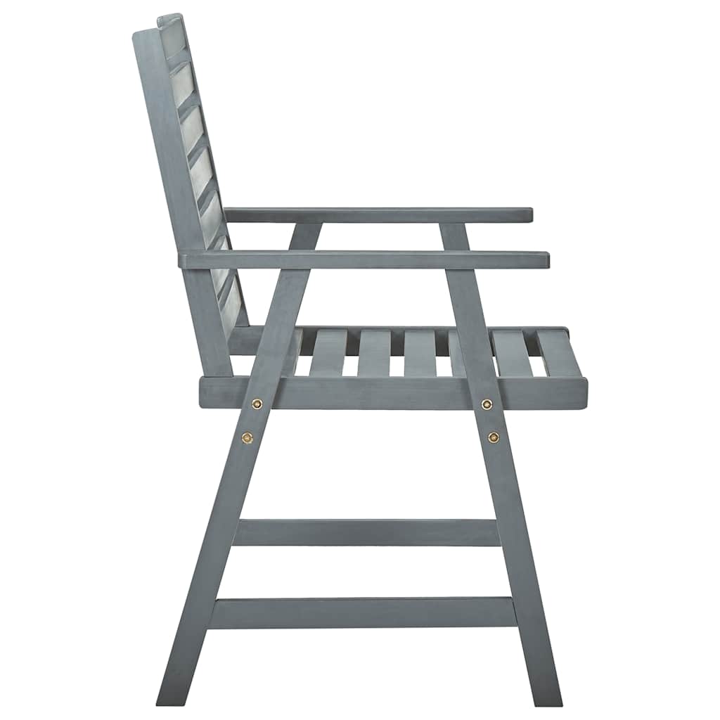 vidaXL Scaune de exterior cu perne, 3 buc., lemn masiv acacia vidaXL Scaune de exterior cu perne, 3 buc., lemn masiv acacia