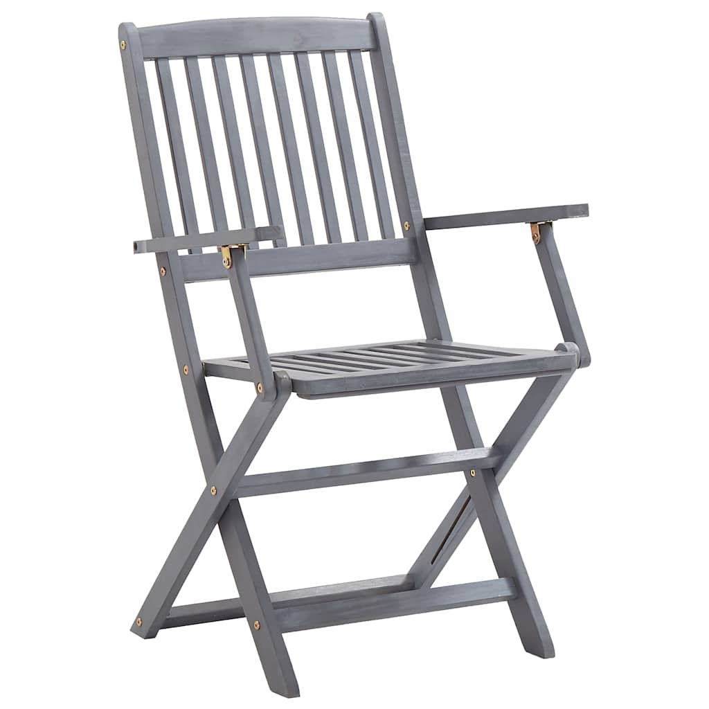 vidaXL Scaune pliante de exterior cu perne 6 buc. lemn masiv de acacia vidaXL Scaune pliante de exterior cu perne 6 buc. lemn masiv de acacia