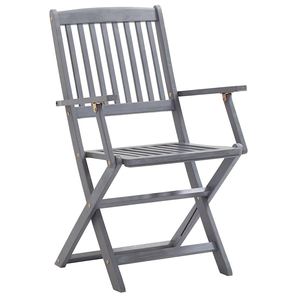 vidaXL Scaune pliante de exterior cu perne 6 buc. lemn masiv de acacia vidaXL Scaune pliante de exterior cu perne 6 buc. lemn masiv de acacia