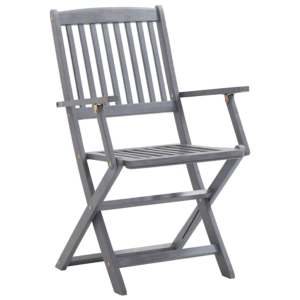 vidaXL Scaune pliante de exterior cu perne 6 buc. lemn masiv de acacia vidaXL Scaune pliante de exterior cu perne 6 buc. lemn masiv de acacia
