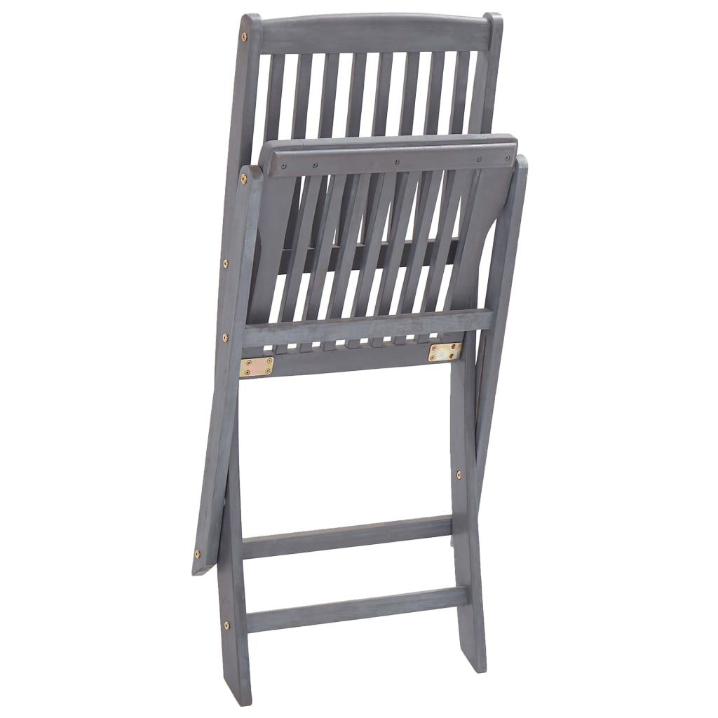 vidaXL Scaune pliante de exterior cu perne 6 buc. lemn masiv de acacia vidaXL Scaune pliante de exterior cu perne 6 buc. lemn masiv de acacia
