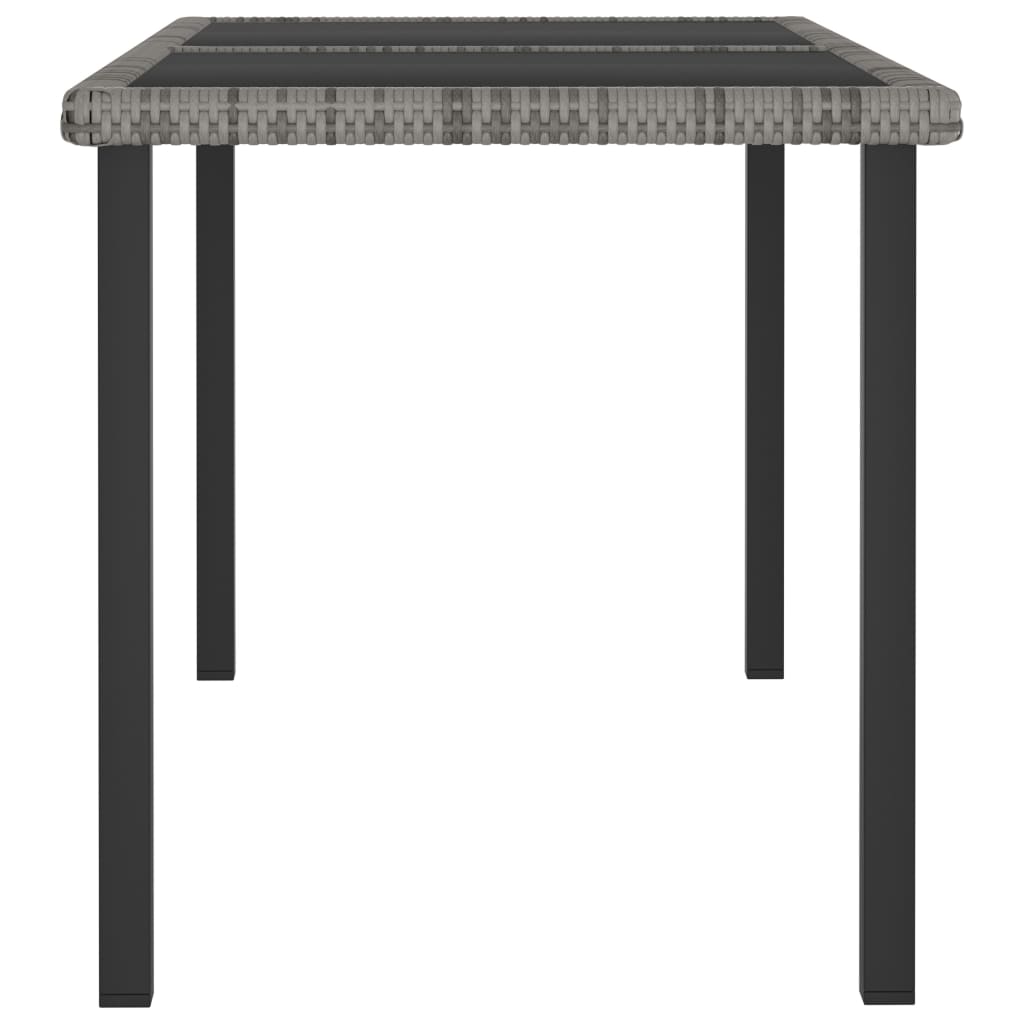 vidaXL Set mobilier de grădină, 5 piese, gri, poliratan vidaXL Set mobilier de grădină, 5 piese, gri, poliratan