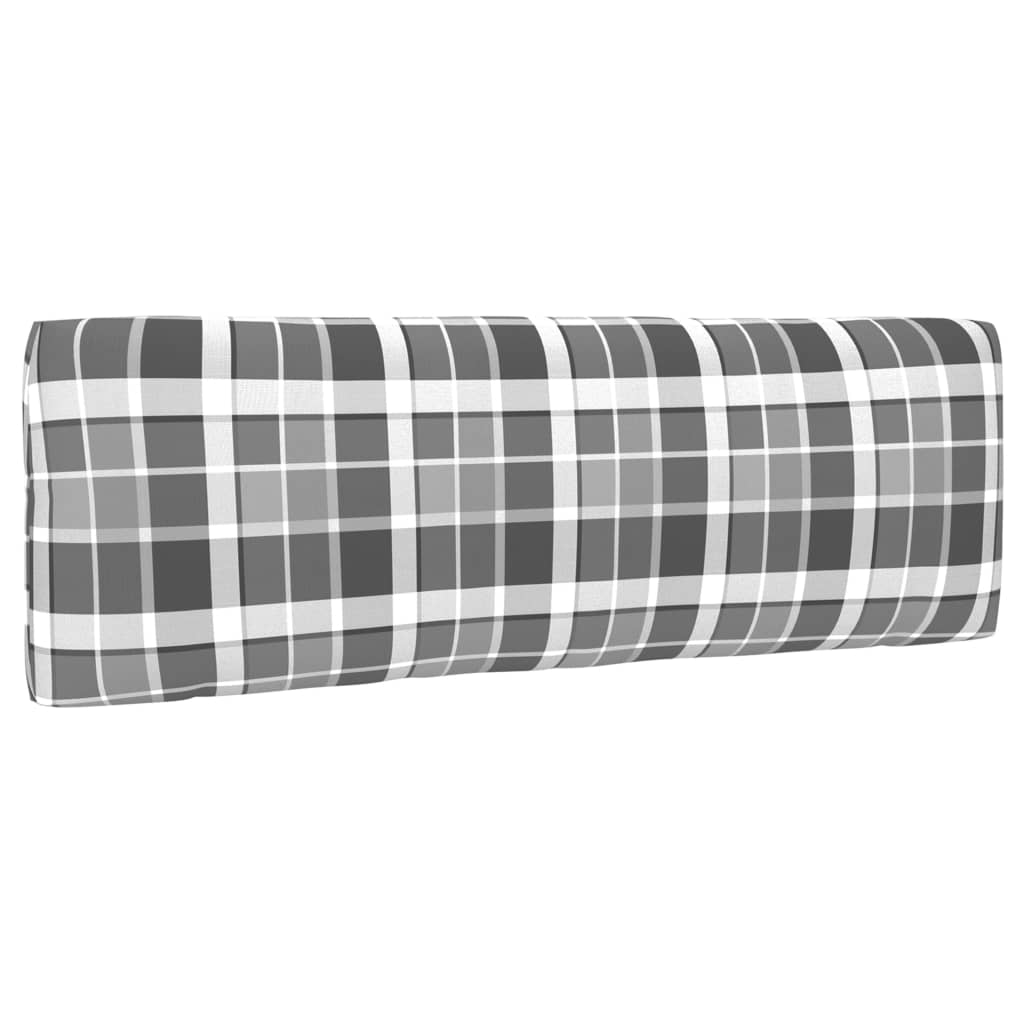 vidaXL Canapea de mijloc de grădină din paleți, negru, lemn pin tratat