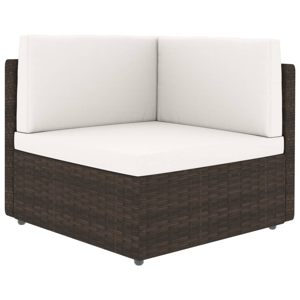 vidaXL Set mobilier de grădină, 4 piese, maro, poliratan vidaXL Set mobilier de grădină, 4 piese, maro, poliratan